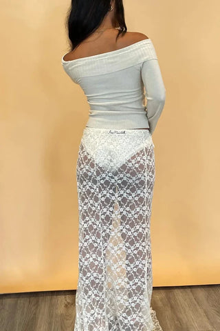 Esley Lace Maxi Skirt