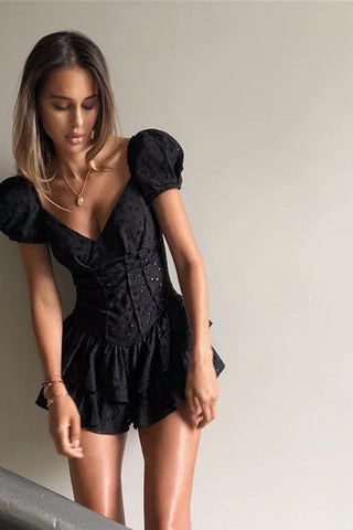 Chelsea Ruffled Mini Dress